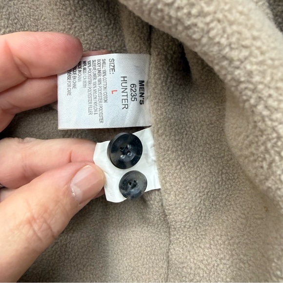 Vintage Woolrich green corduroy jacket shacket 6235 Men's size L Large (Stained) - Picture 12 of 13